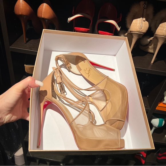 MARIACAR 120 RETE/NAPPA - Louboutin *BRAND NEW*
NUDE - Picture 6 of 16